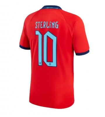 England Raheem Sterling #10 Replica Away Stadium Shirt World Cup 2022 Short Sleeve